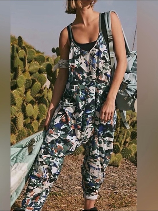 FP Movement by Free People Pants - FP Movement Hot Shot Onesie Movement Evergreen Combo Medium